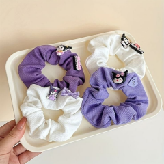 Kuromi Simit Toka beyaz mor ikili set