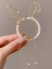 Tavşan Model Topuz Tokası Gold Renk