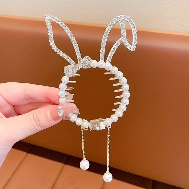 Tavşan Model Topuz Tokası Gold Renk