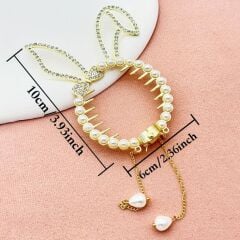 Tavşan Model Topuz Tokası Gold Renk