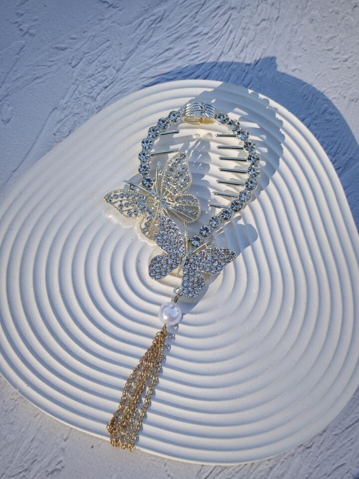 Kelebek Model Topuz Tokası