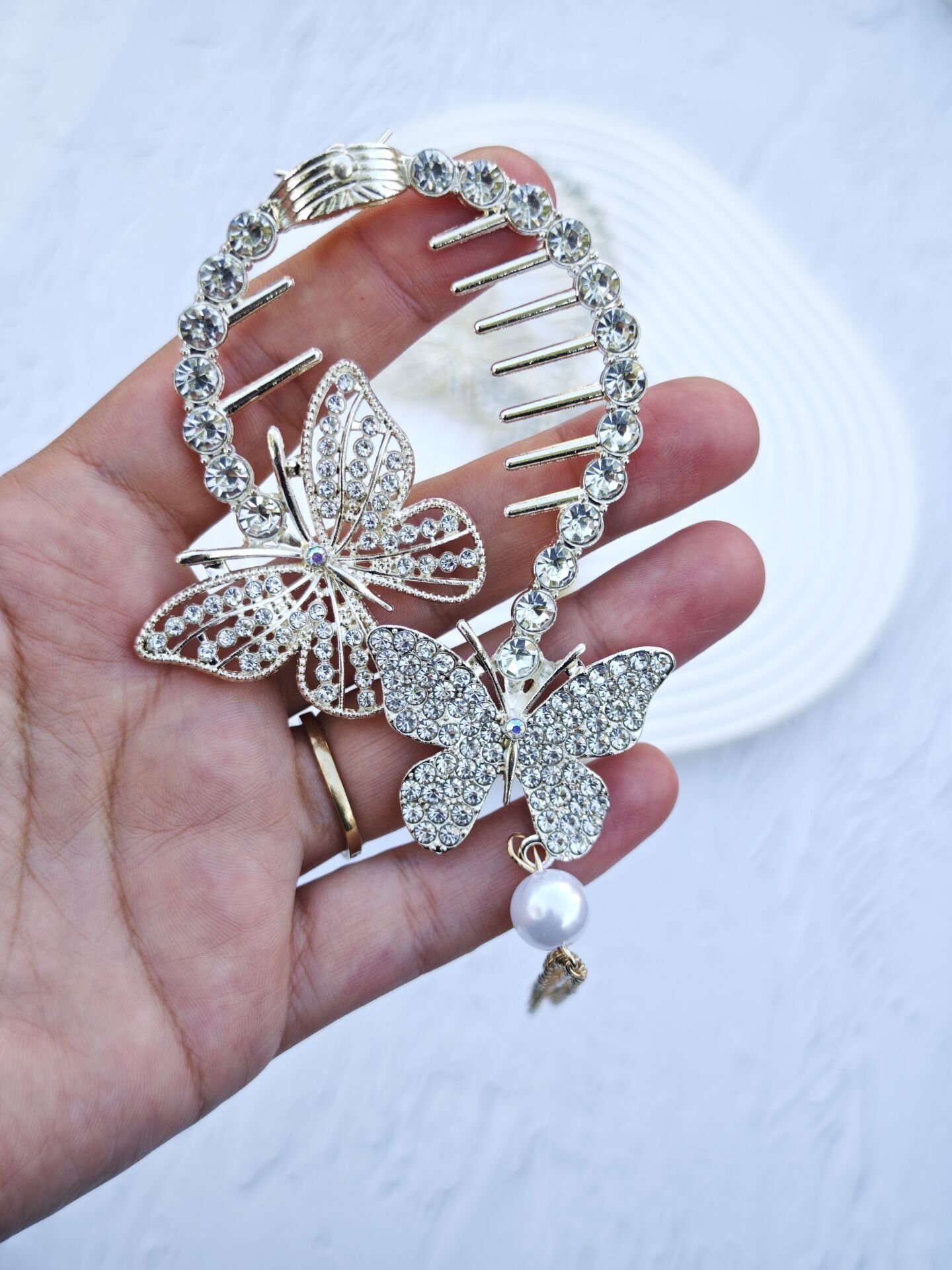 Kelebek Model Topuz Tokası