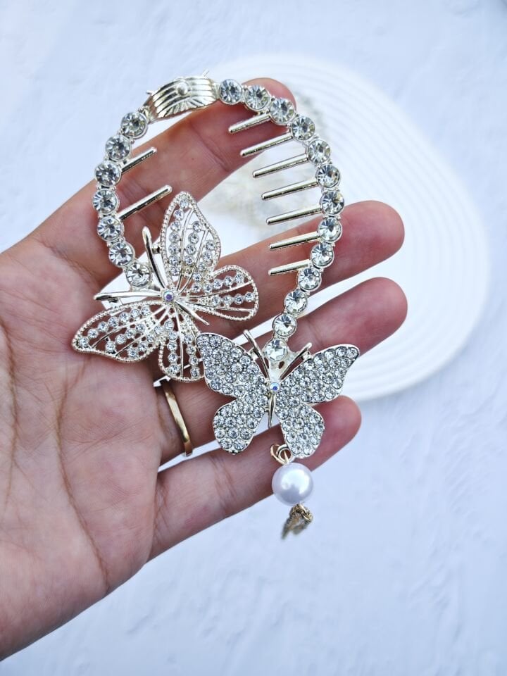 Kelebek Model Topuz Tokası