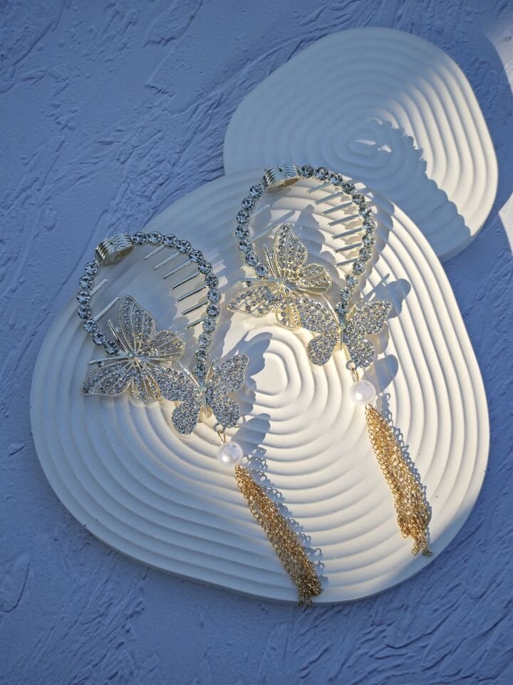 Kelebek Model Topuz Tokası