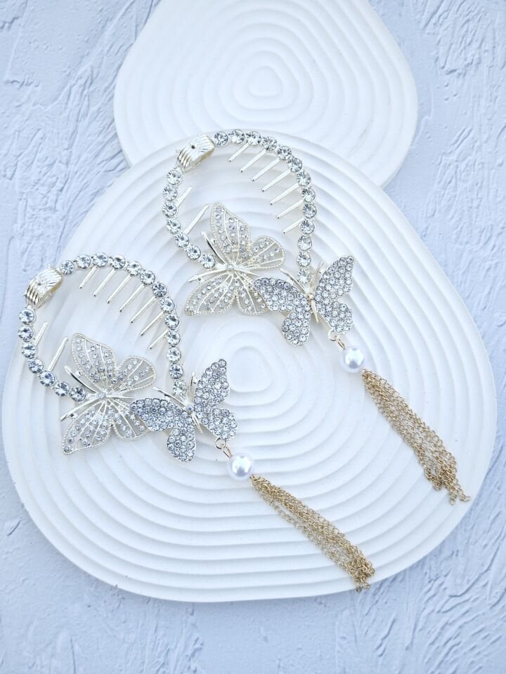 Kelebek Model Topuz Tokası