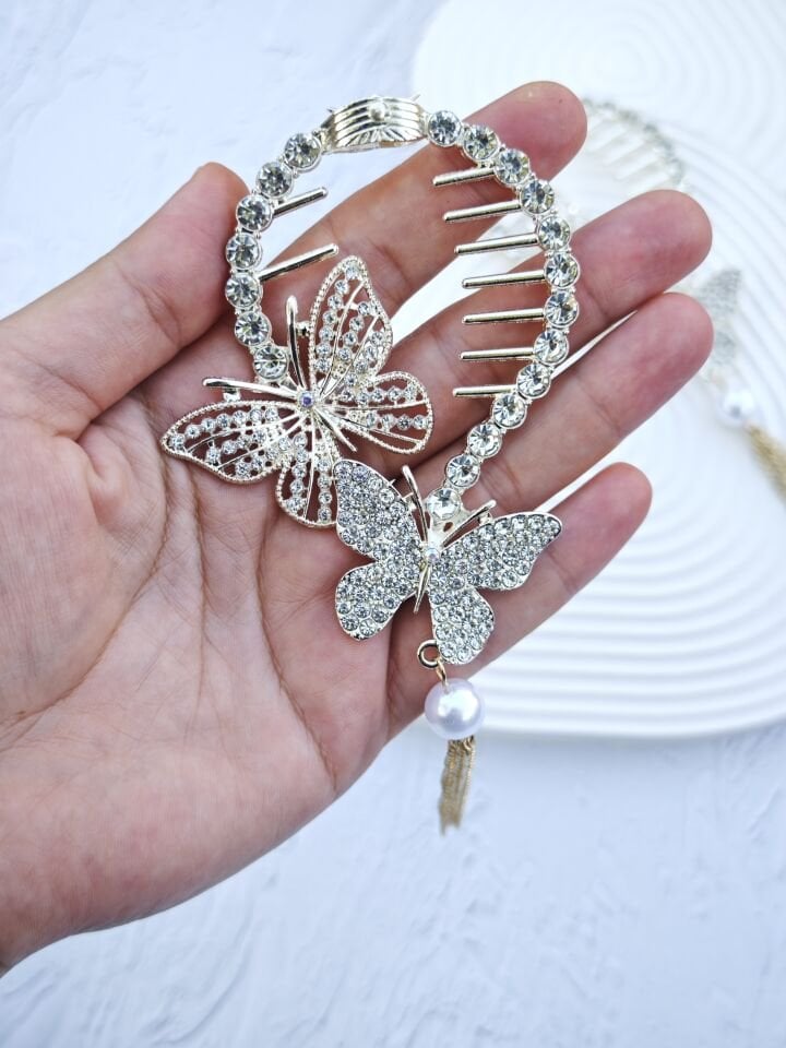 Kelebek Model Topuz Tokası