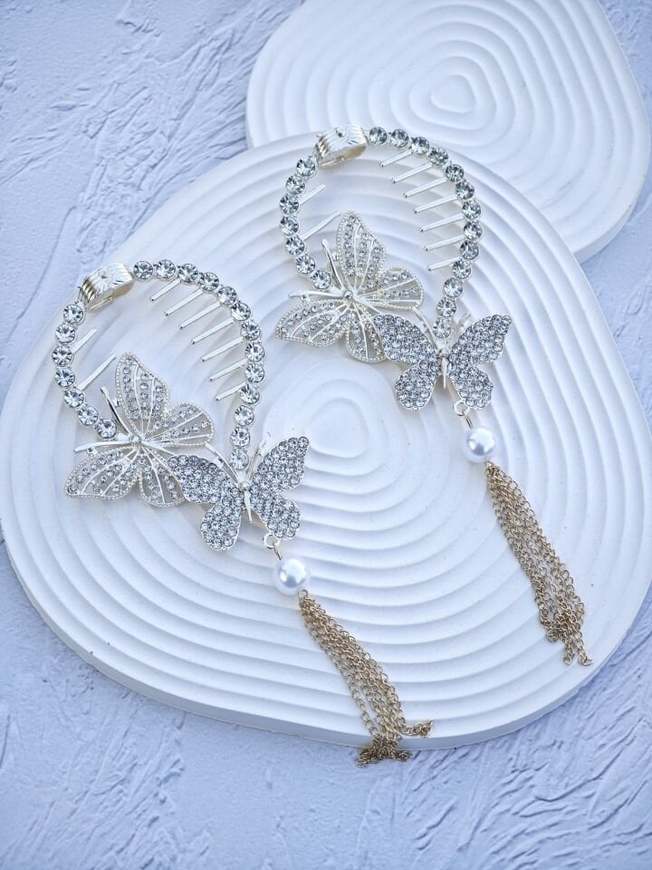 Kelebek Model Topuz Tokası