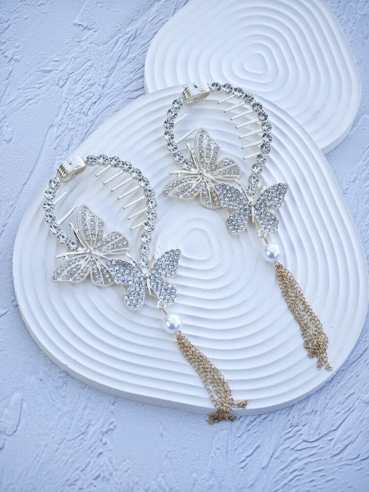 Kelebek Model Topuz Tokası