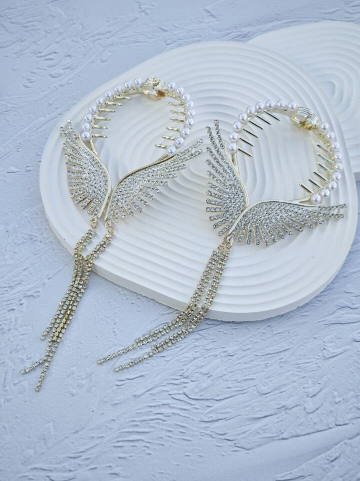 Melek Kanadı Model Topuz Tokası