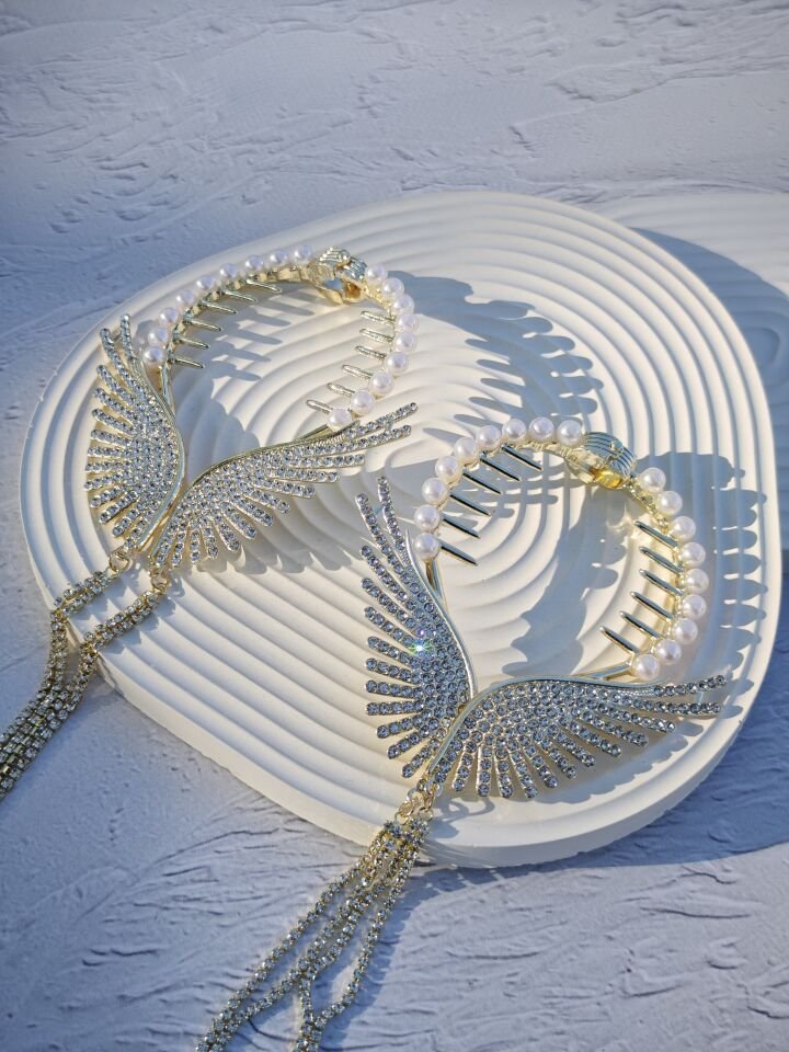 Melek Kanadı Model Topuz Tokası