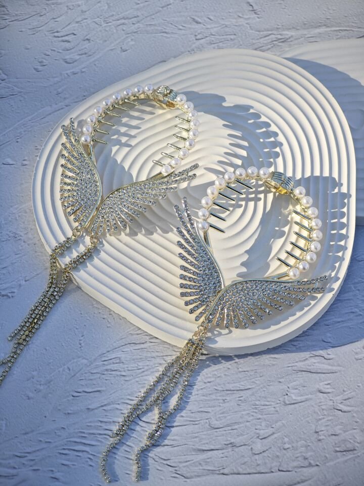 Melek Kanadı Model Topuz Tokası