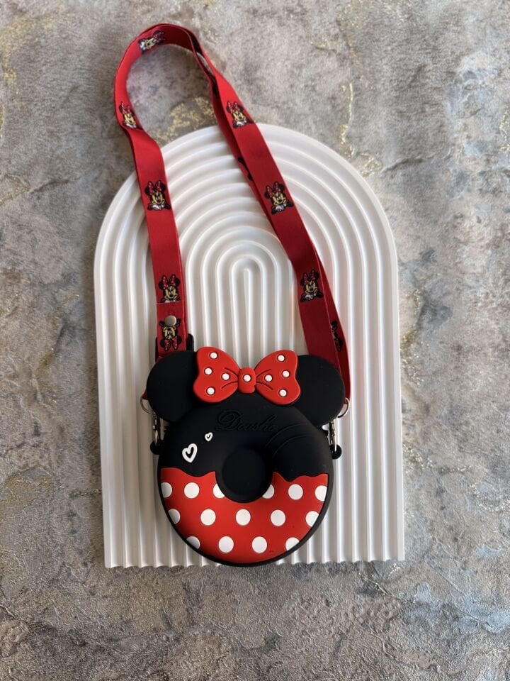 MİNNİE MAYSE MODEL BENEKLİ ÇOCUK SİLİKON ÇANTA
