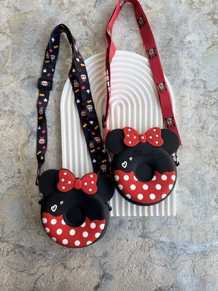 MİNNİE MAYSE MODEL BENEKLİ ÇOCUK SİLİKON ÇANTA
