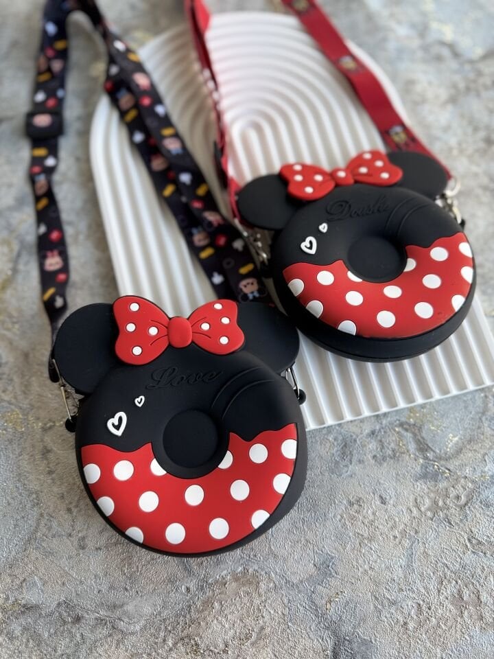 MİNNİE MAYSE MODEL BENEKLİ ÇOCUK SİLİKON ÇANTA