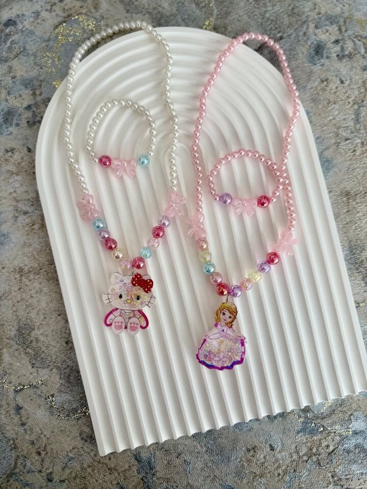 KIZ ÇOCUK KOLYE BİLEKLİK SET