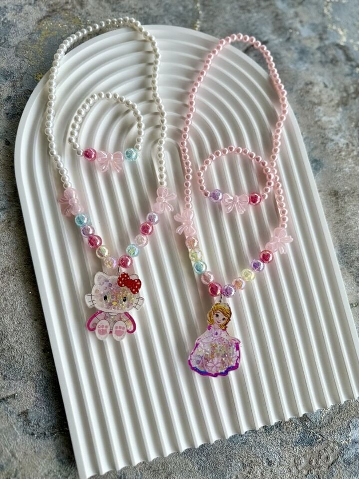 KIZ ÇOCUK KOLYE BİLEKLİK SET