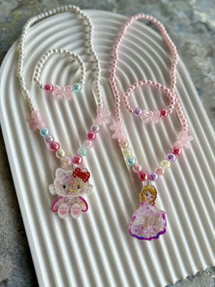 KIZ ÇOCUK KOLYE BİLEKLİK SET