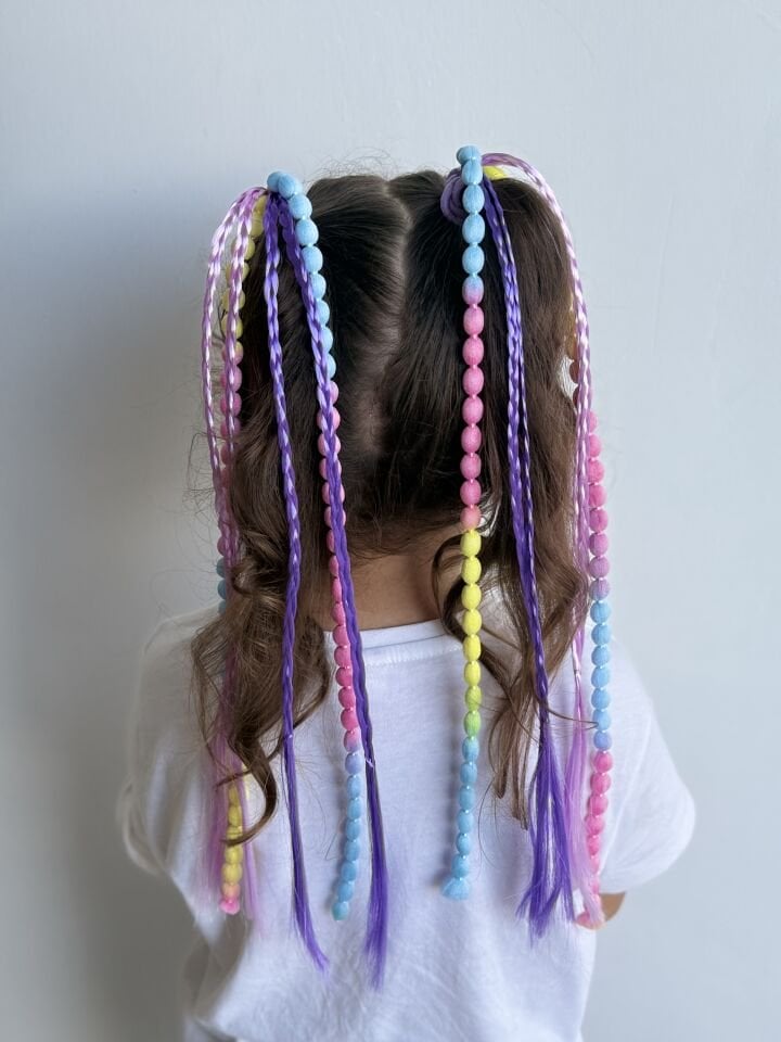 BONNON MODEL ÖRGÜLÜ LASTİK SAÇI ÇİFT