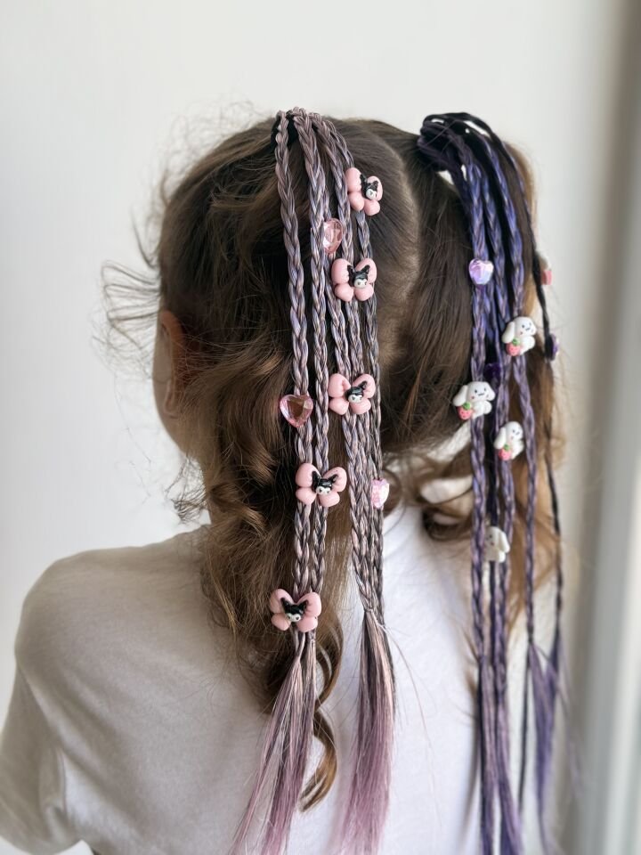 KUROMİ VE ARKADAŞLARI ÖRGÜ MODEL YAPAY LASTİK SAÇ