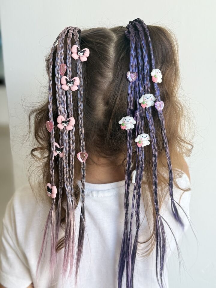 KUROMİ VE ARKADAŞLARI ÖRGÜ MODEL YAPAY LASTİK SAÇ