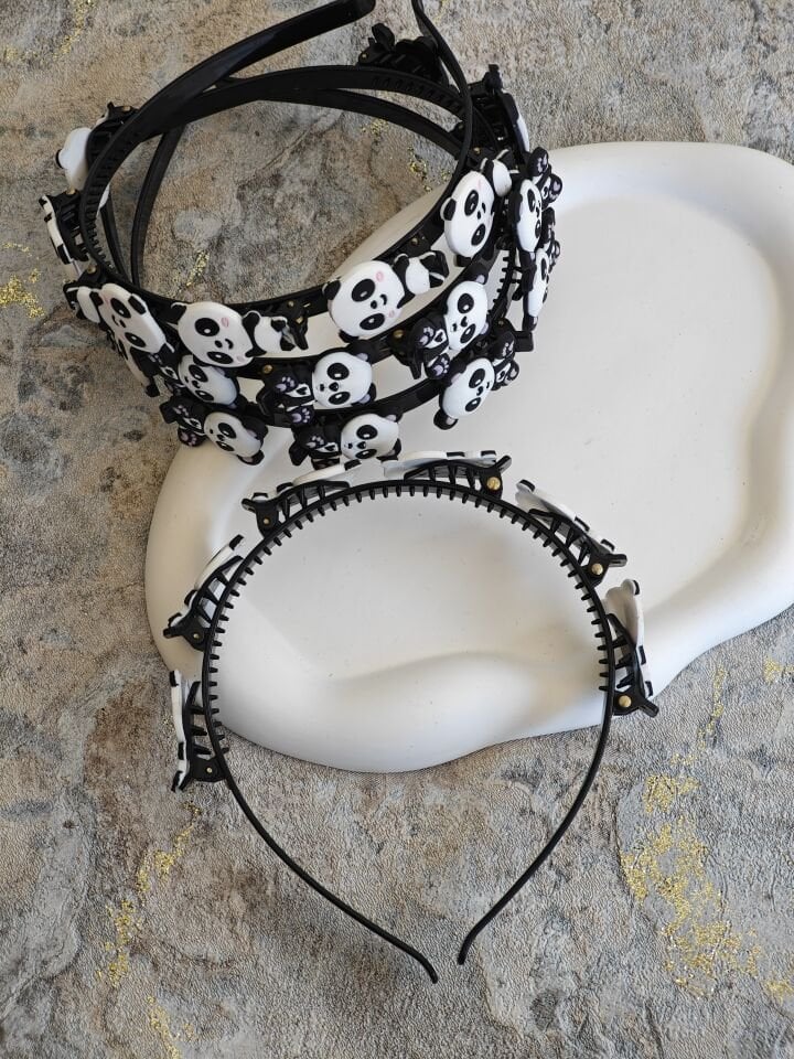 PANDA MODEL PENS MANDALLI TAÇ