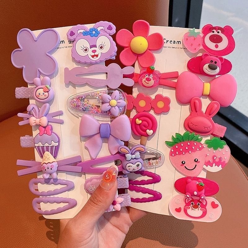 KIZ ÇOCUK 14 LÜ SEVİMLİ TOKA SETİ MODELLERİ