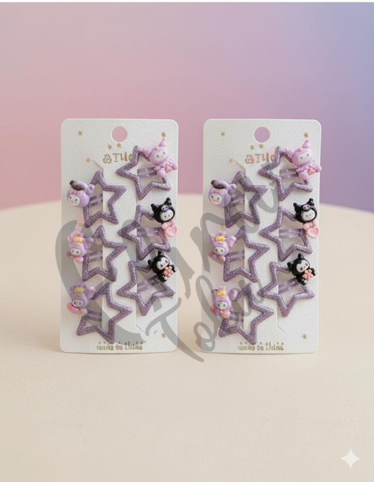 KUROMİ MODEL 6 LI YILDIZ ÇITÇIT SET TOKA