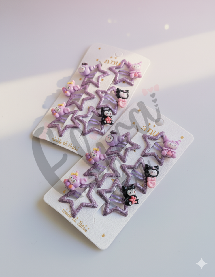 KUROMİ MODEL 6 LI YILDIZ ÇITÇIT SET TOKA