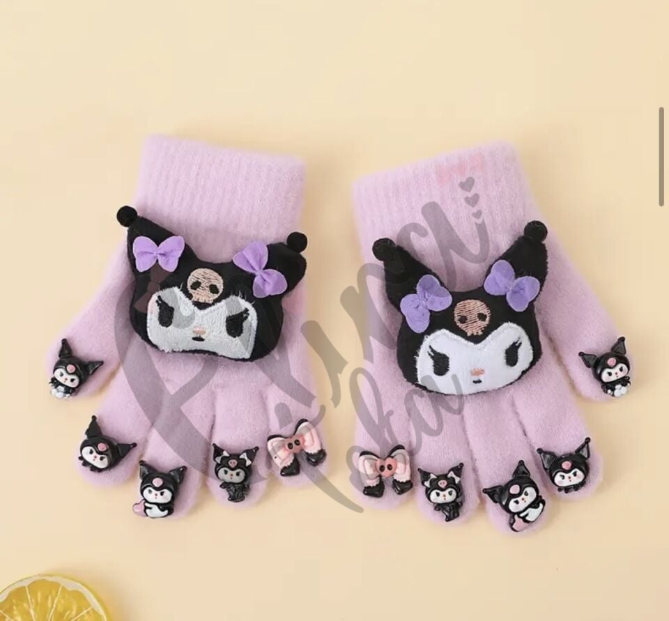 KUROMİ KROMİ MODEL KIZ ÇOCUK OYUNCAKLI ELDİVEN MODELİ