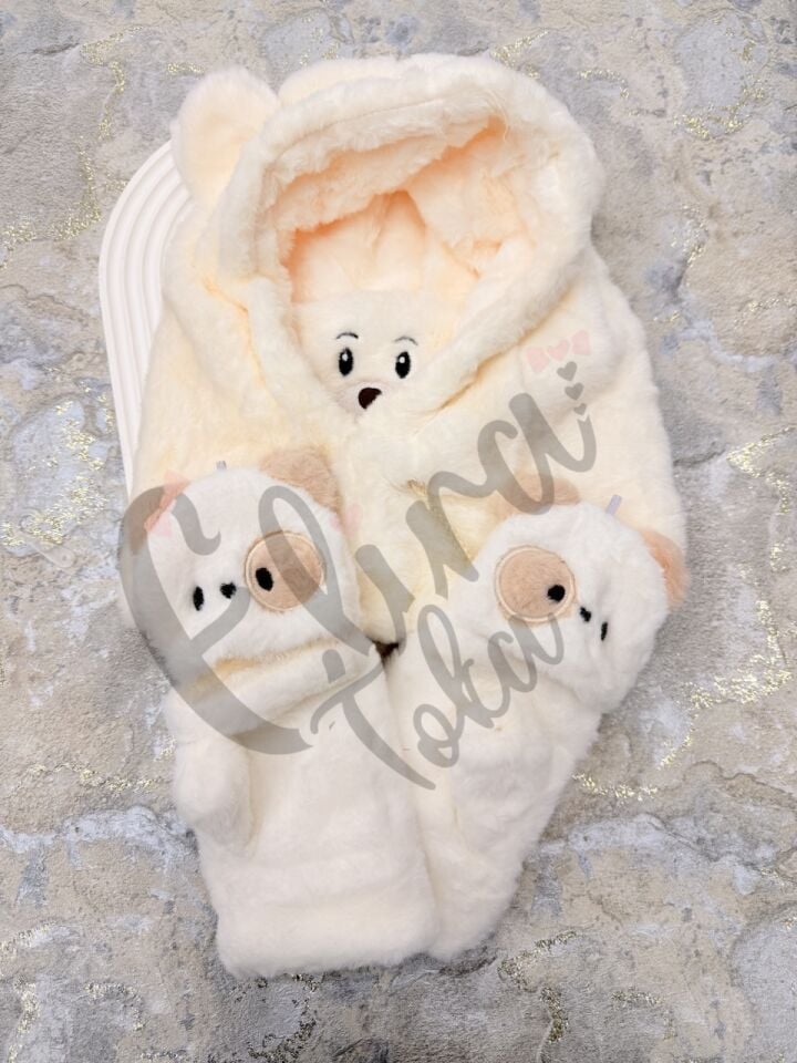 ATKILI ŞAPKALI BERE ELDİVEN TAKIM SET