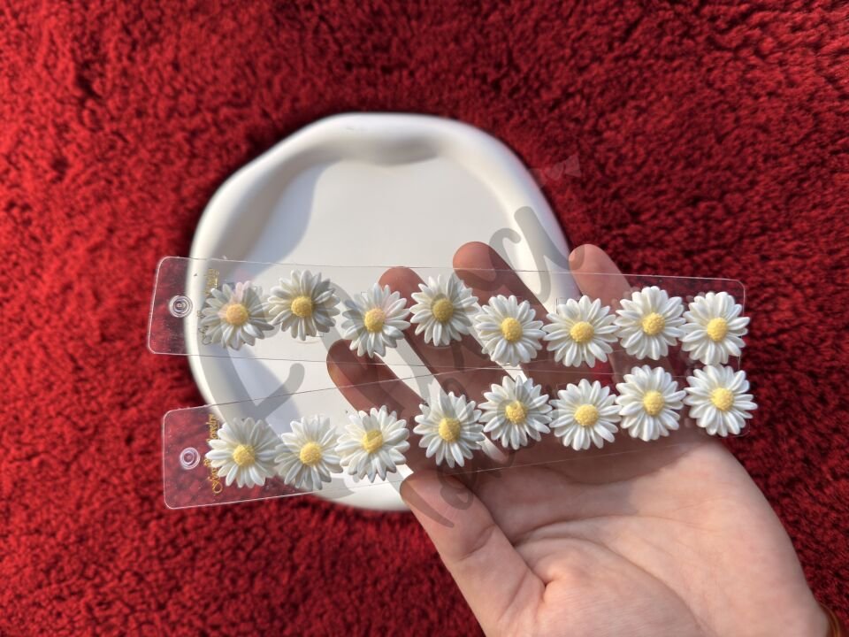 BÜYÜK BOY PAPATYA MODEL SAÇ KÜPESİ 8 Lİ KART