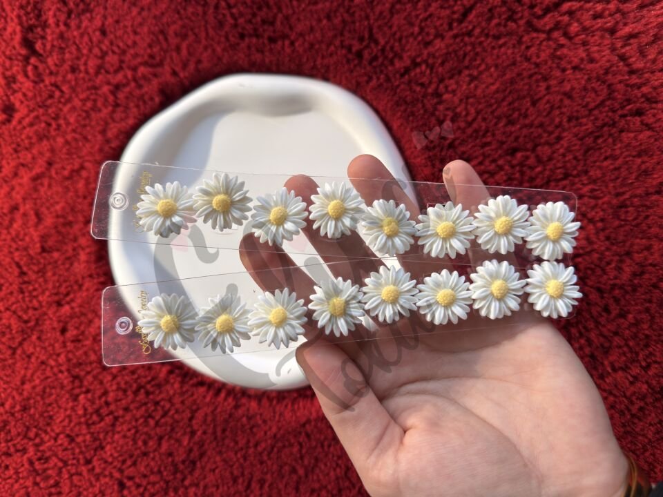 BÜYÜK BOY PAPATYA MODEL SAÇ KÜPESİ 8 Lİ KART