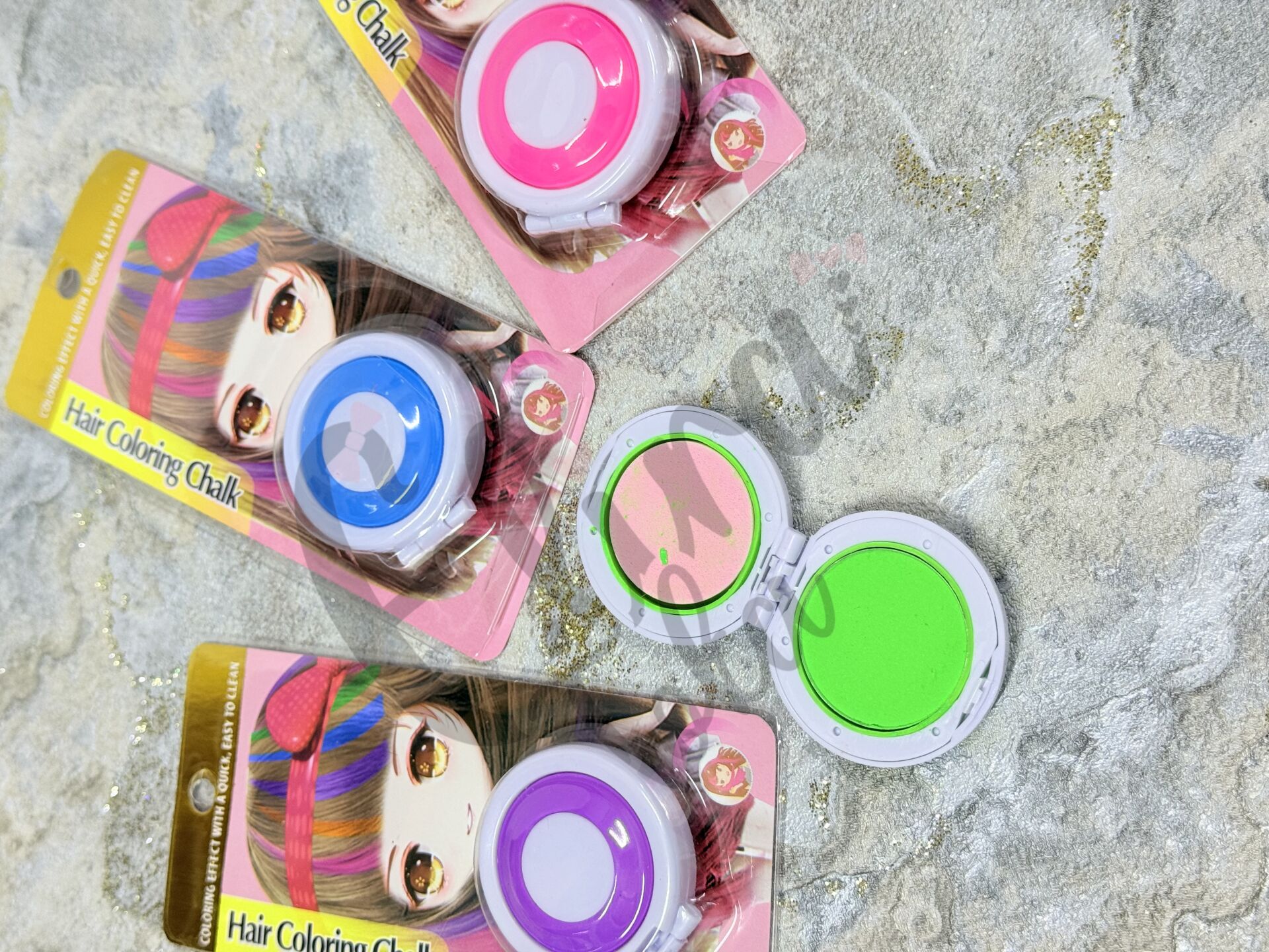 RENKLİ SAÇ BOYASI SAÇ TEBEŞİRİ